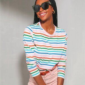 Kule The Modern Long Sleeve Tee in Rainbow Size XL